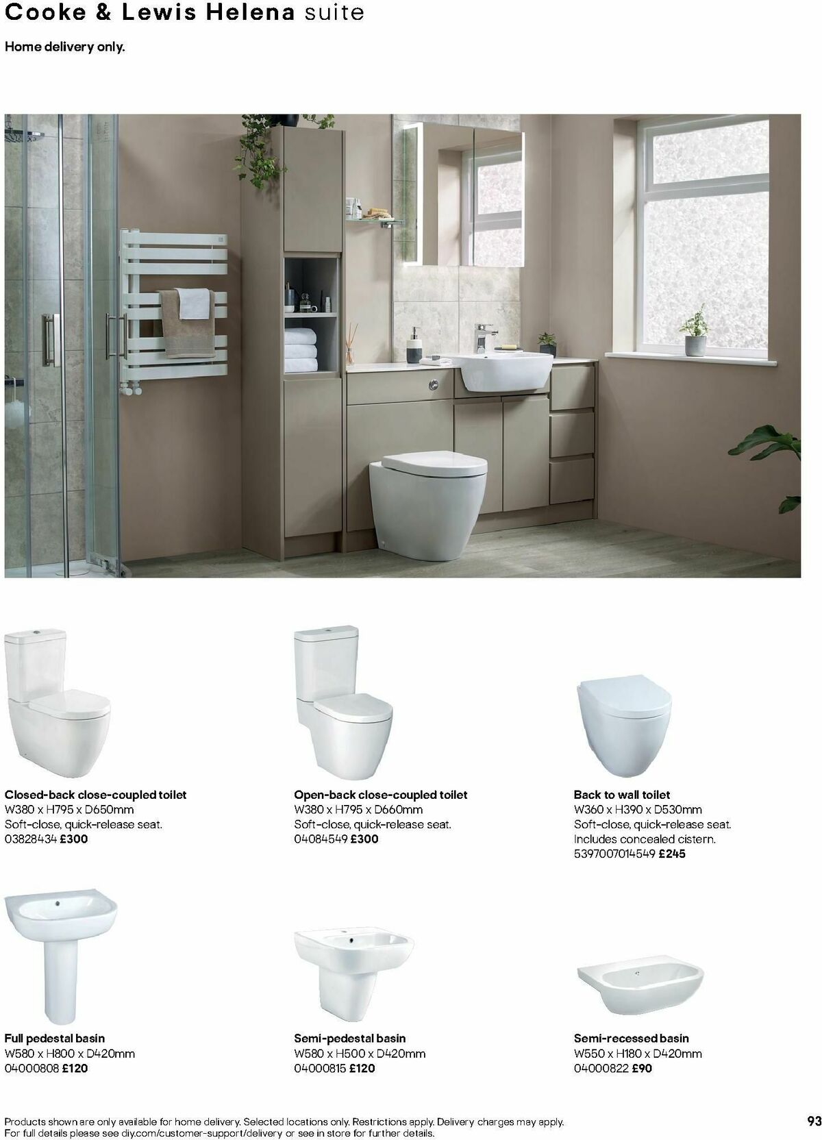 B&Q Bathrooms Offers from 1 July