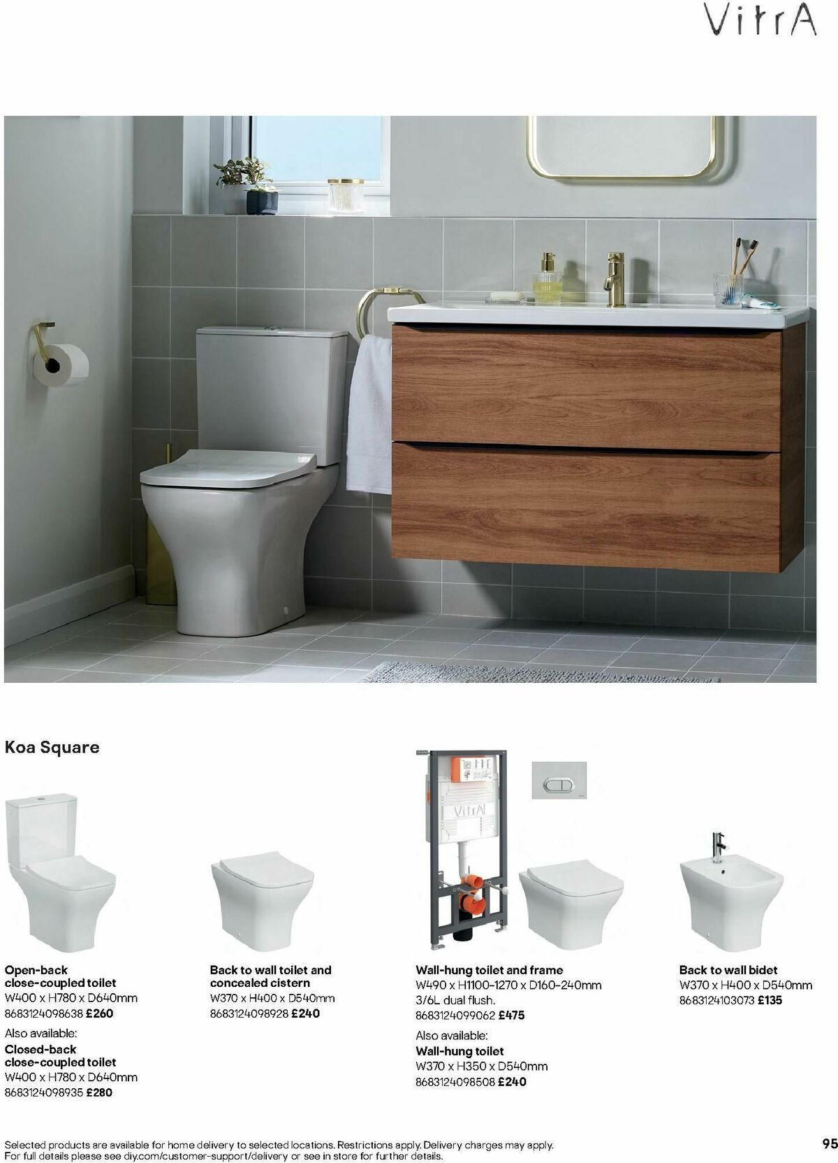 B&Q Bathrooms Offers from 1 July