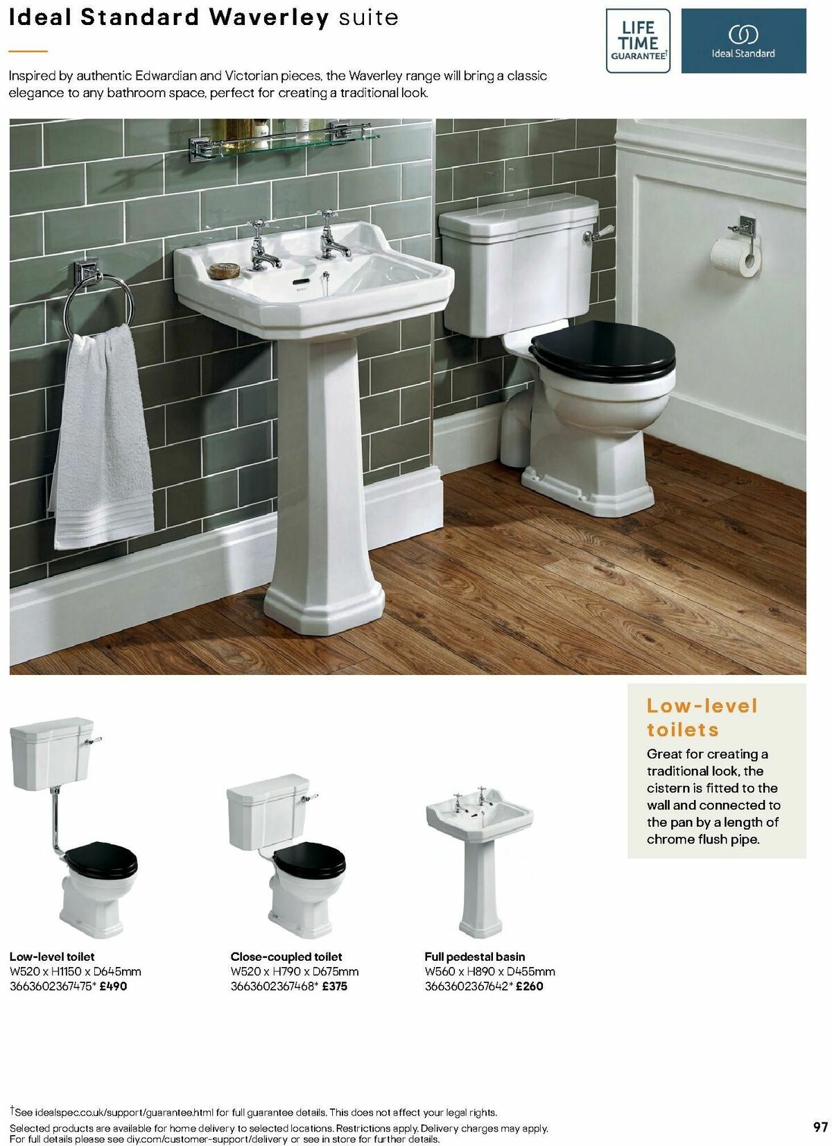 B&Q Bathrooms Offers from 1 July