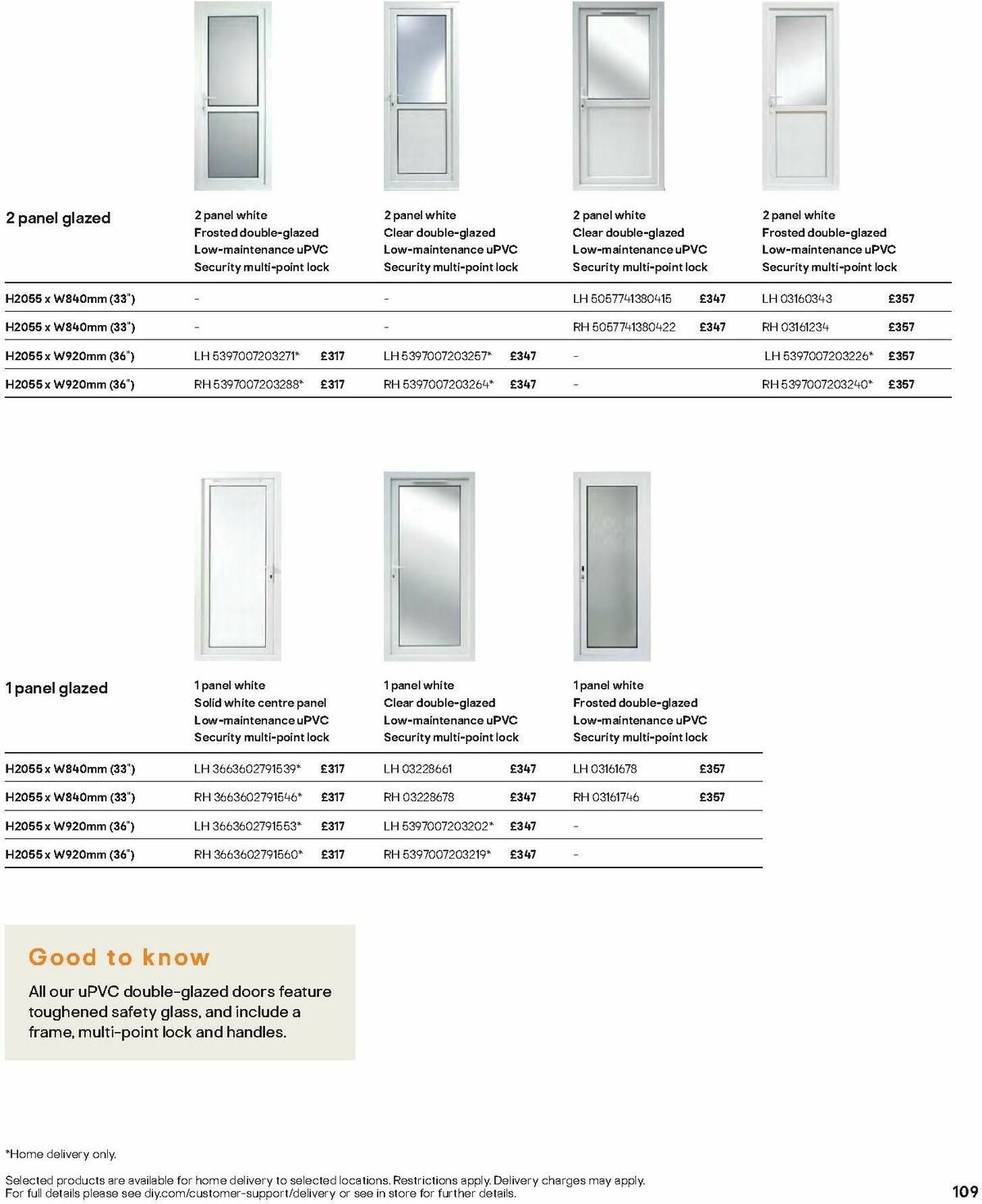 B&Q Doors, Windows & Interiors Offers from 1 October