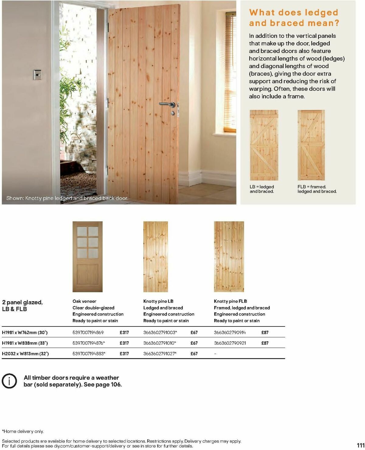 B&Q Doors, Windows & Interiors Offers from 1 October