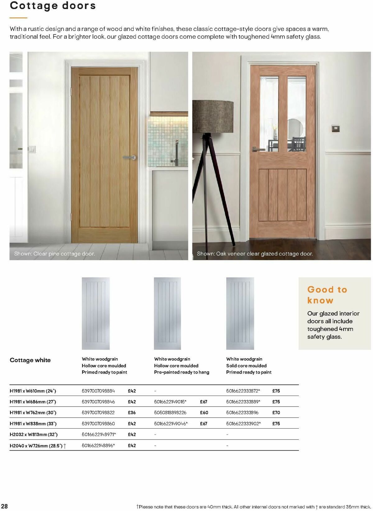 B&Q Doors, Windows & Interiors Offers from 1 October