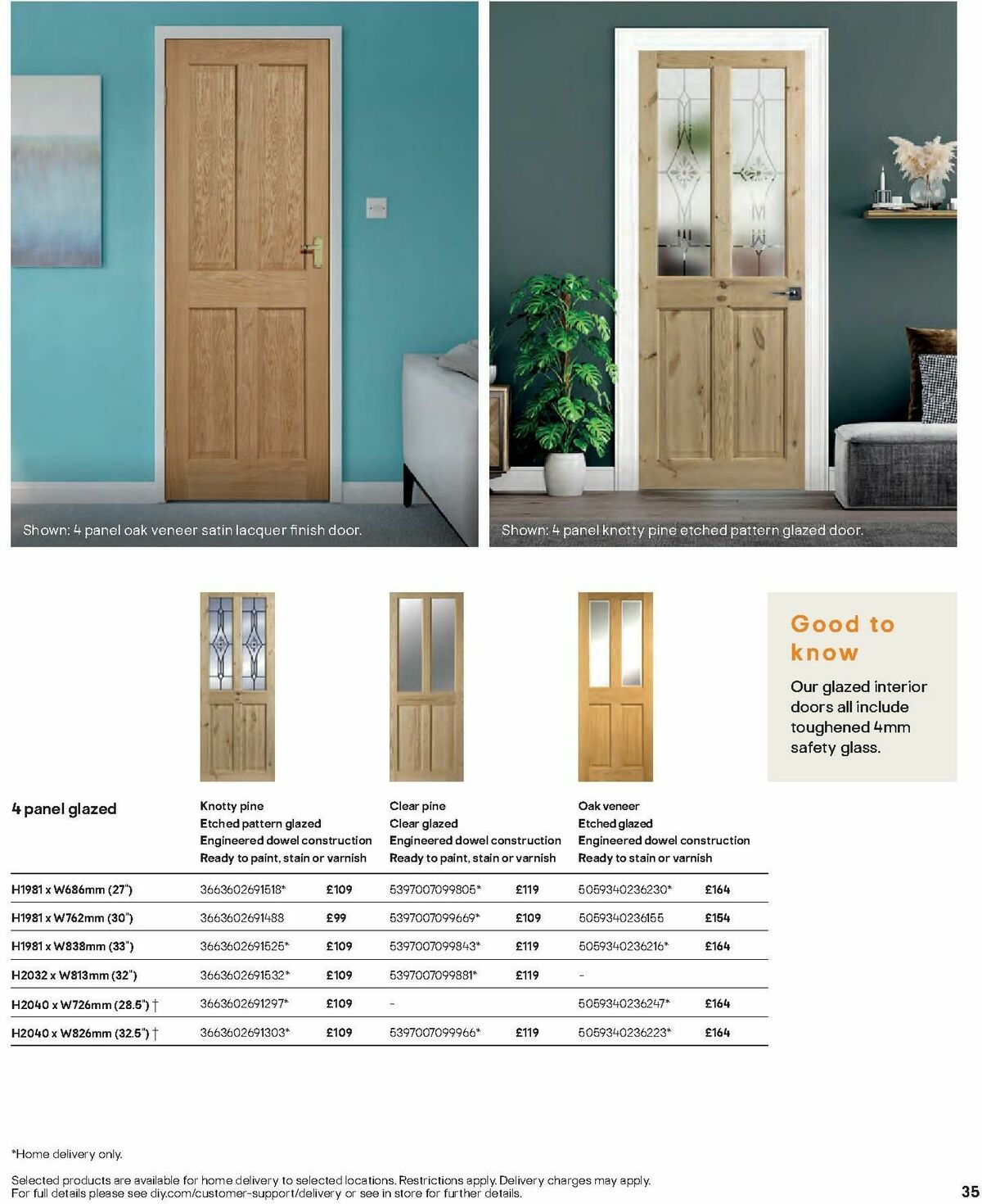 B&Q Doors, Windows & Interiors Offers from 1 October