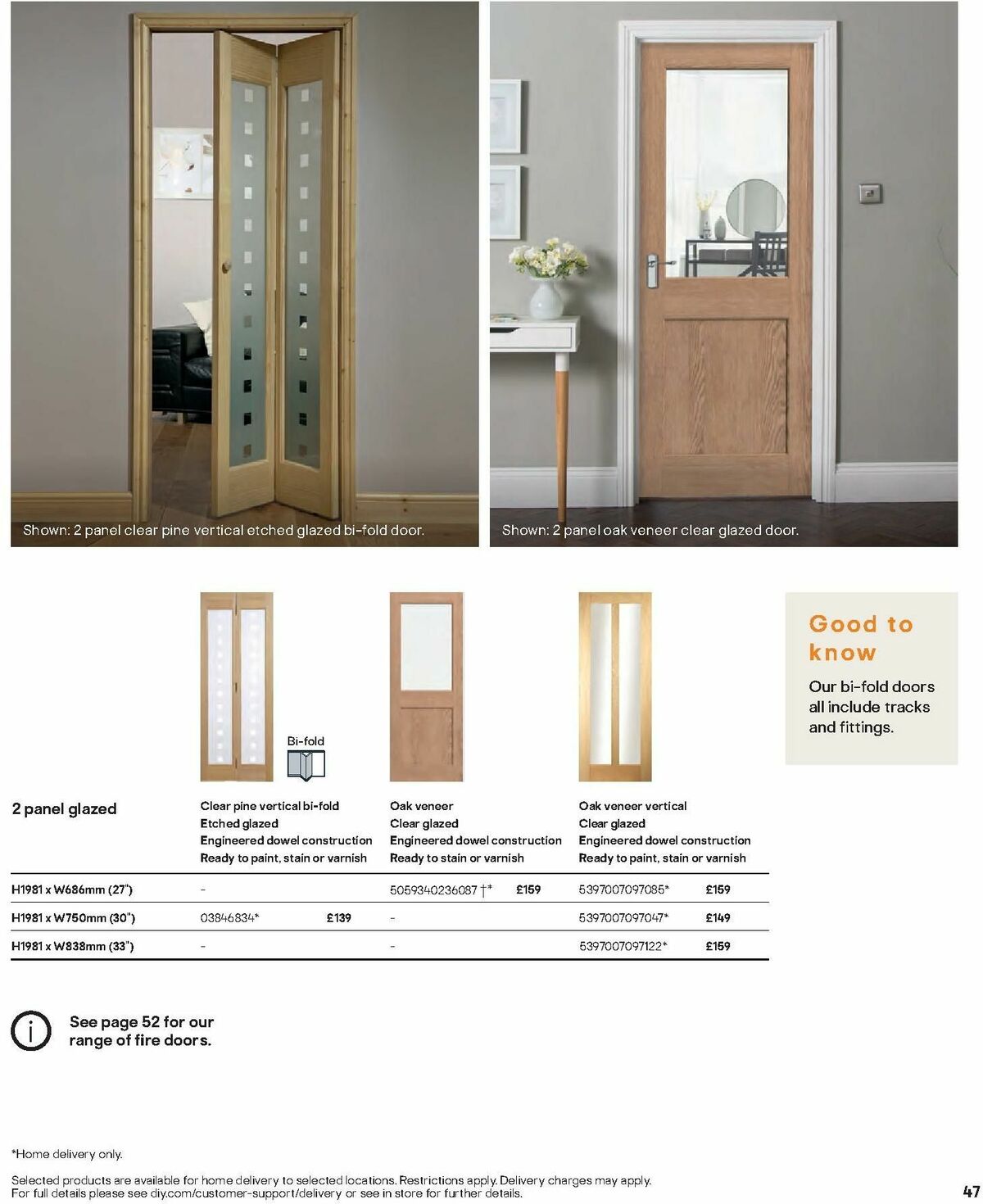 B&Q Doors, Windows & Interiors Offers from 1 October