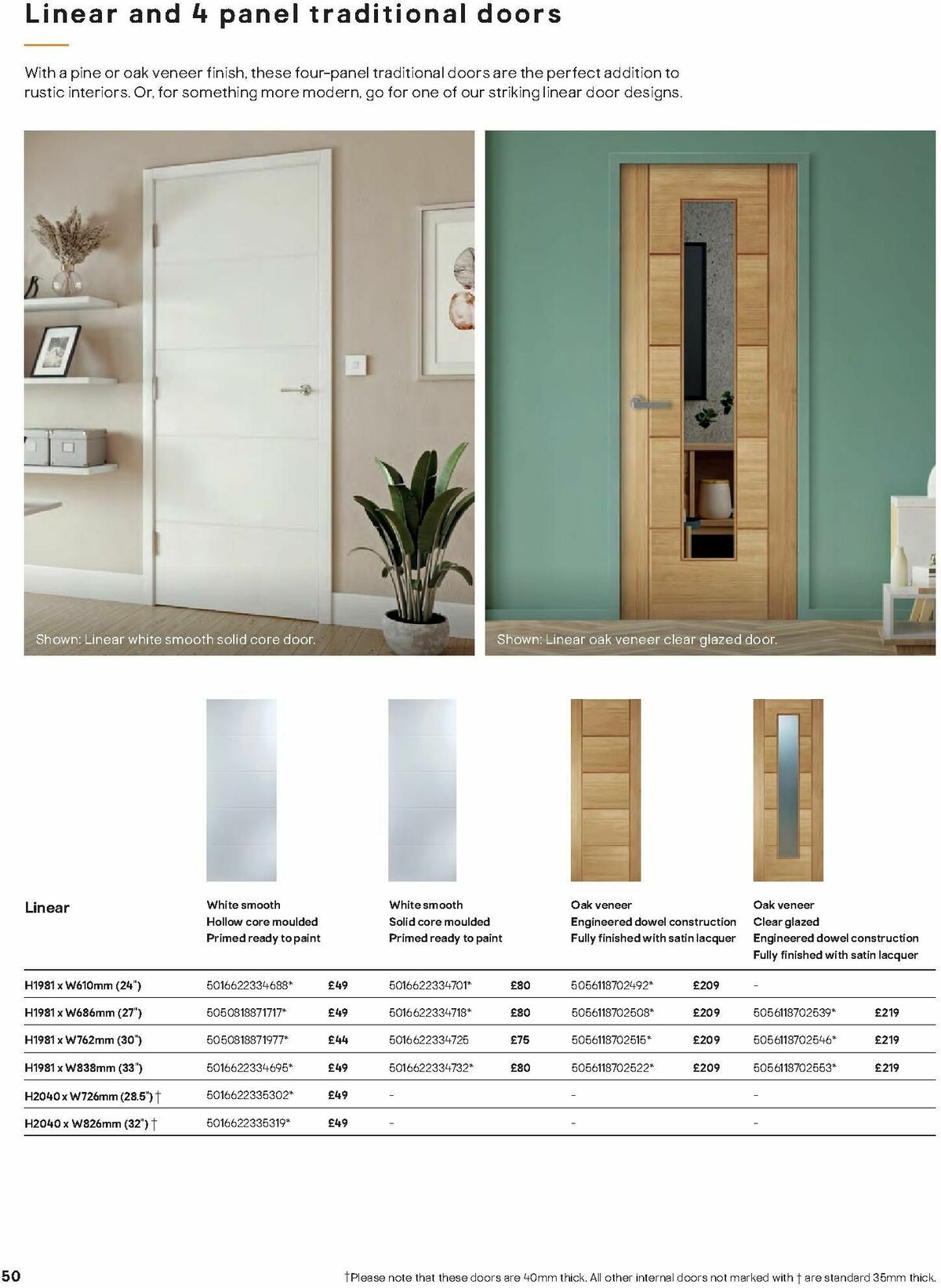 B&Q Doors, Windows & Interiors Offers from 1 October