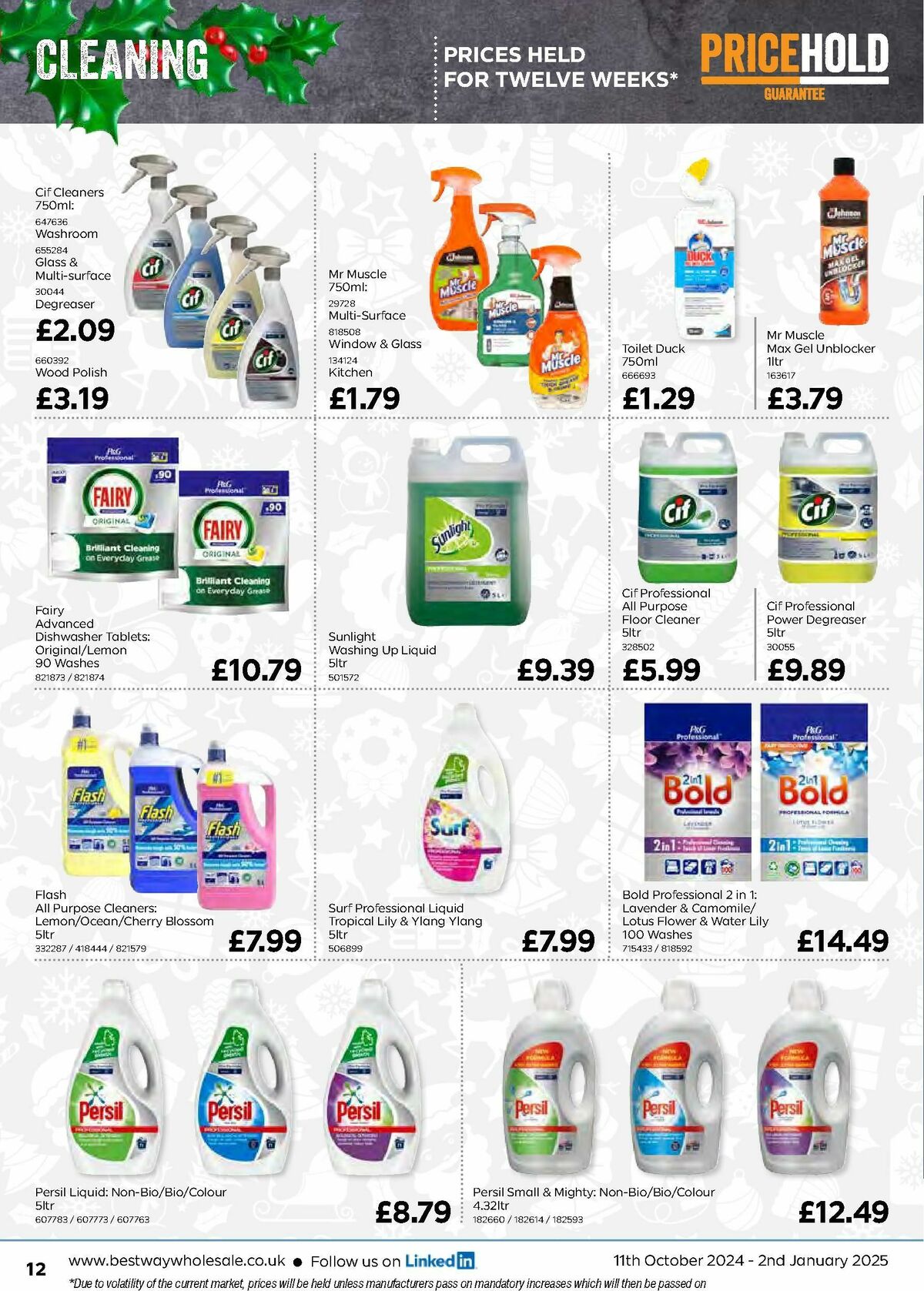 Bestway Wholesale Price Hold Guarantee Offers from 11 October