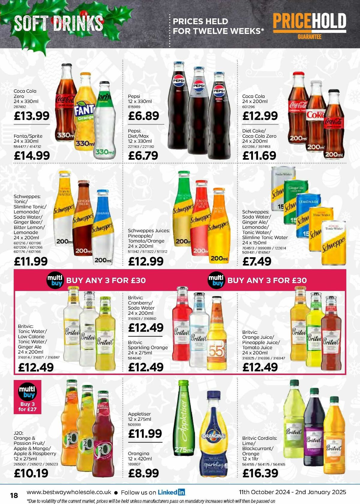 Bestway Wholesale Price Hold Guarantee Offers from 11 October