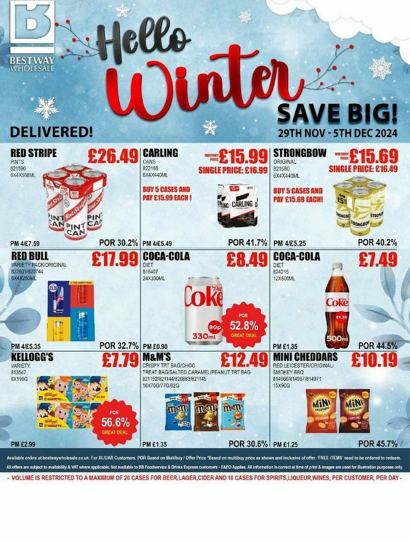 Bestway Wholesale Offers from 29 November