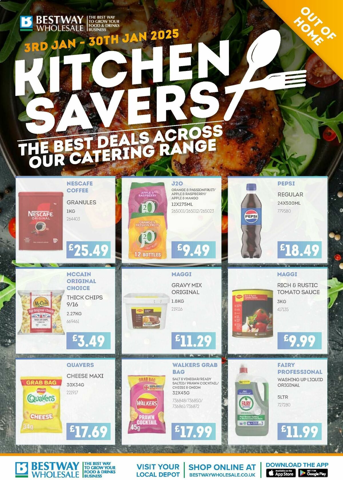 Bestway Wholesale Kitchen Savers Offers from 3 January