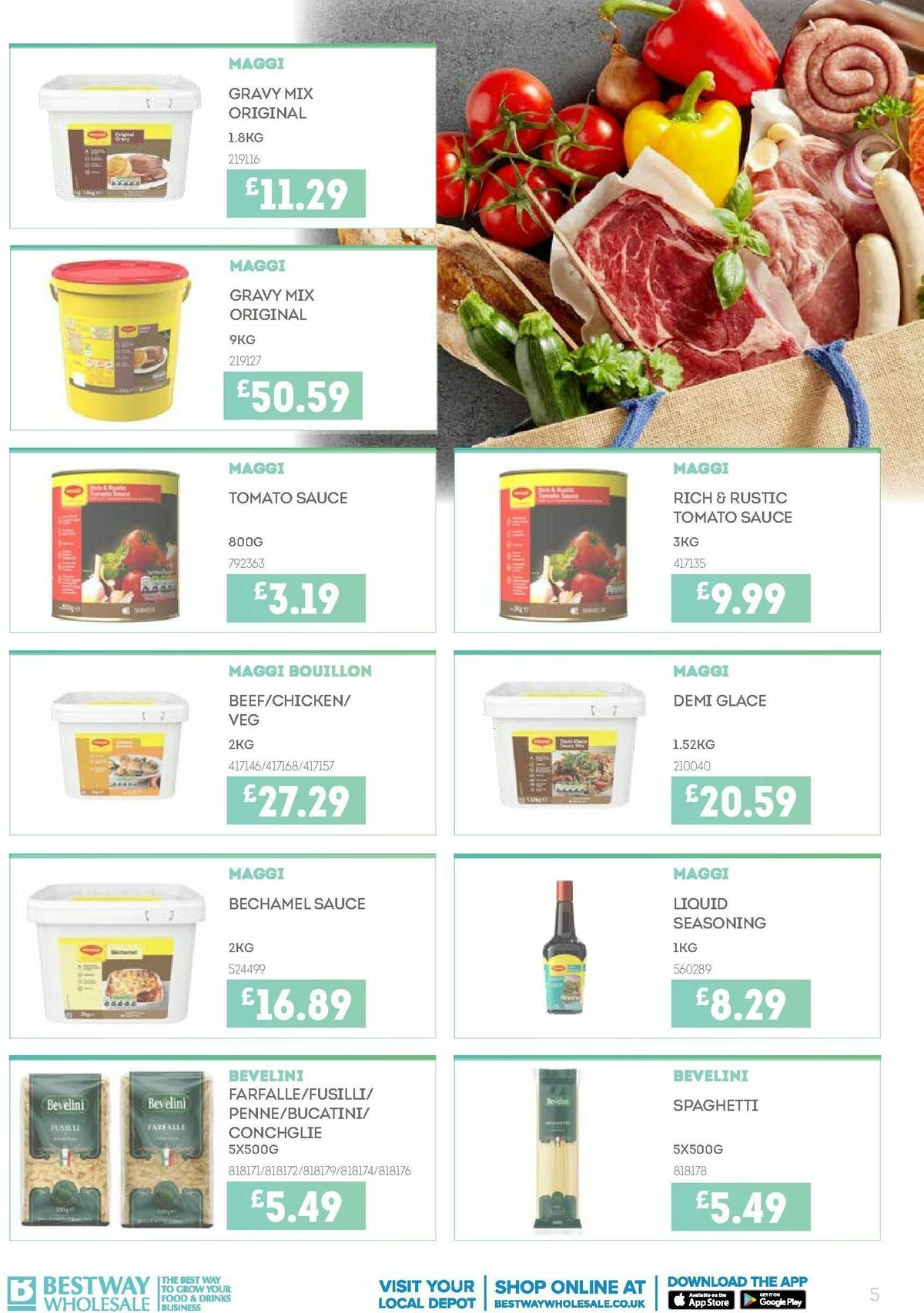 Bestway Wholesale Kitchen Savers Offers from 3 January