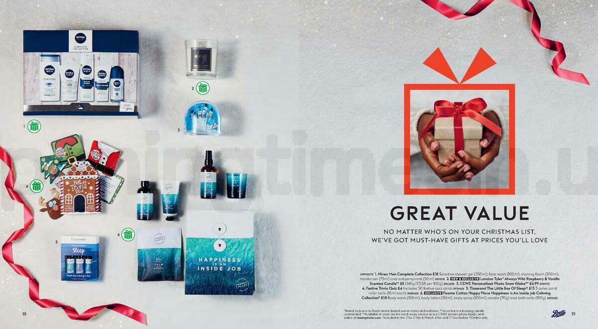 Boots Christmas Gift Guide Offers from 1 October