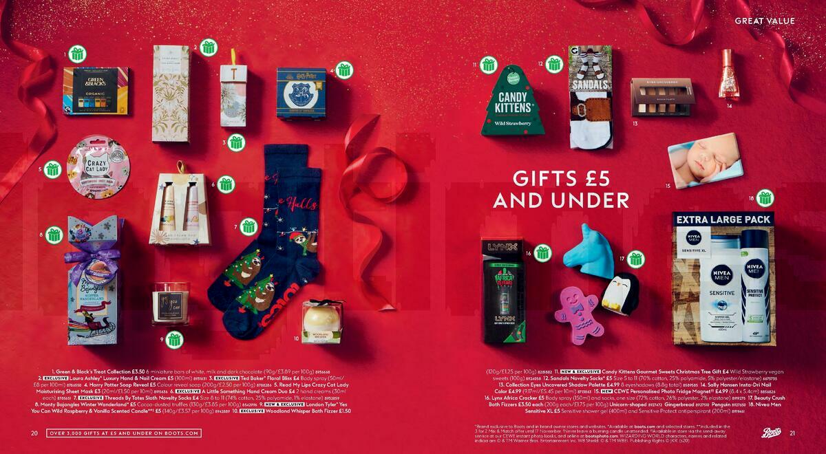 Boots Christmas Gift Guide Offers from 1 October