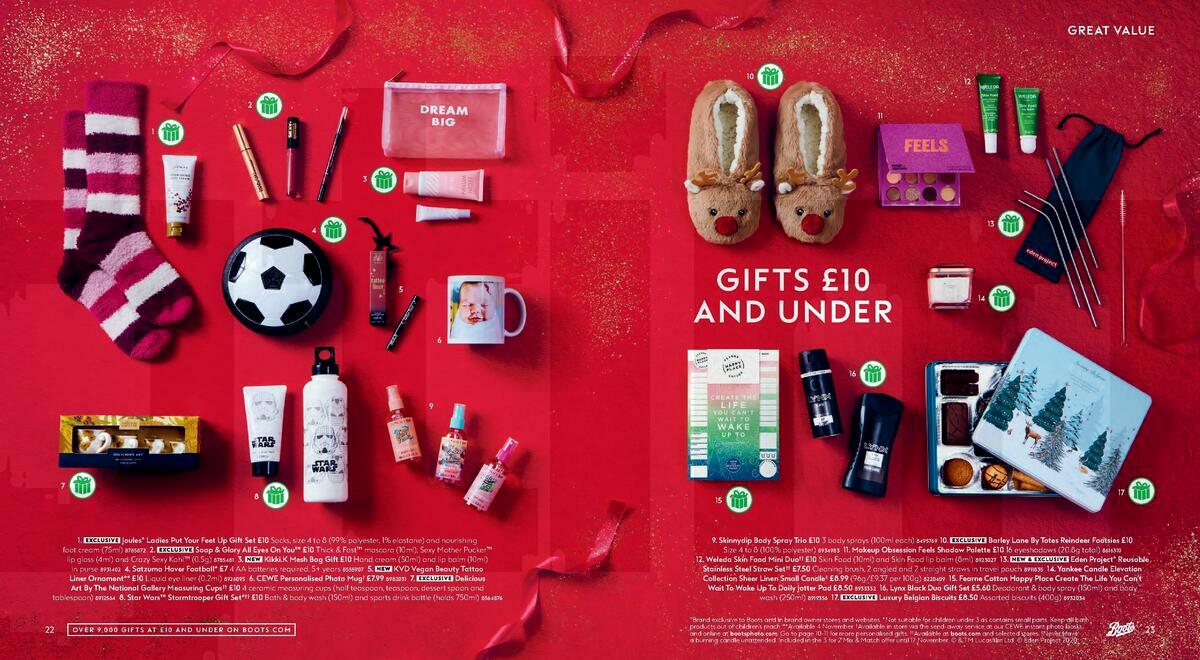 Boots Christmas Gift Guide Offers from 1 October