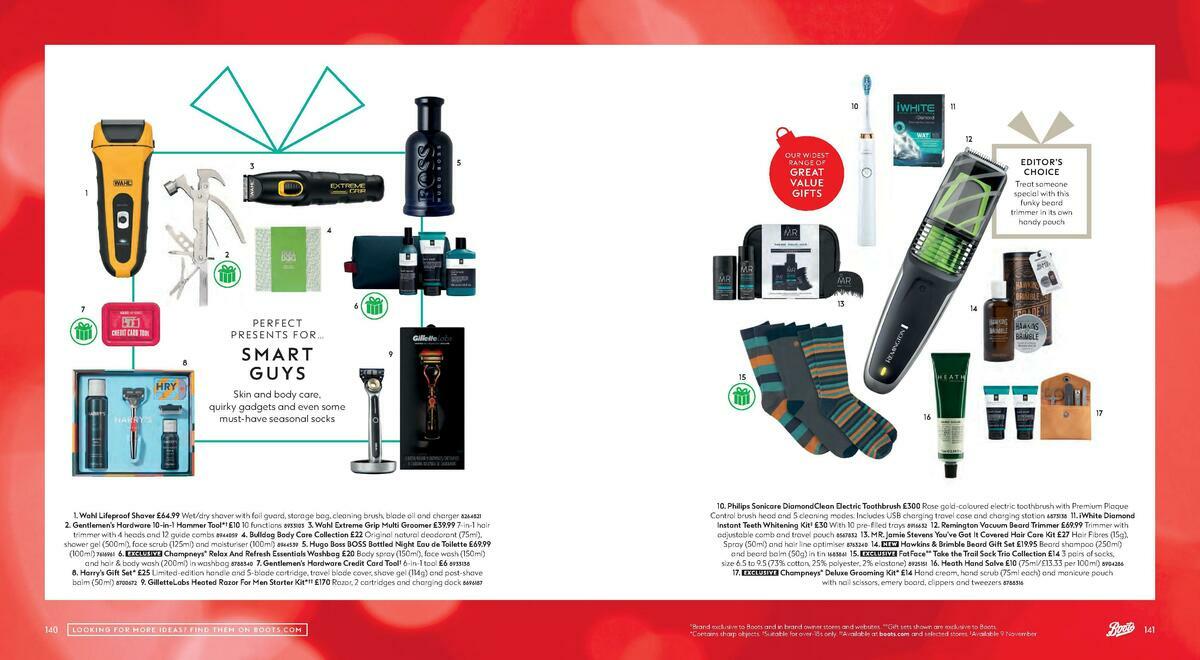 Boots Christmas Gift Guide Offers from 1 October