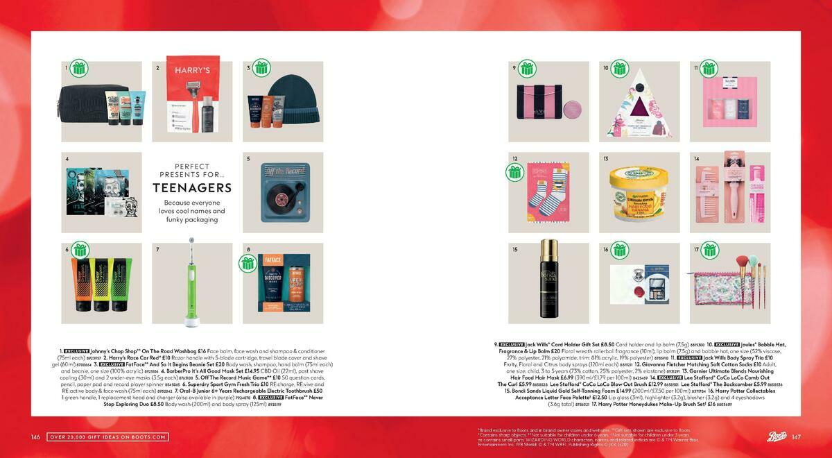 Boots Christmas Gift Guide Offers from 1 October