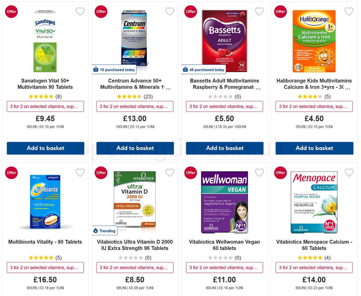 Boots Vitamins & Supplements Offers from 6 December