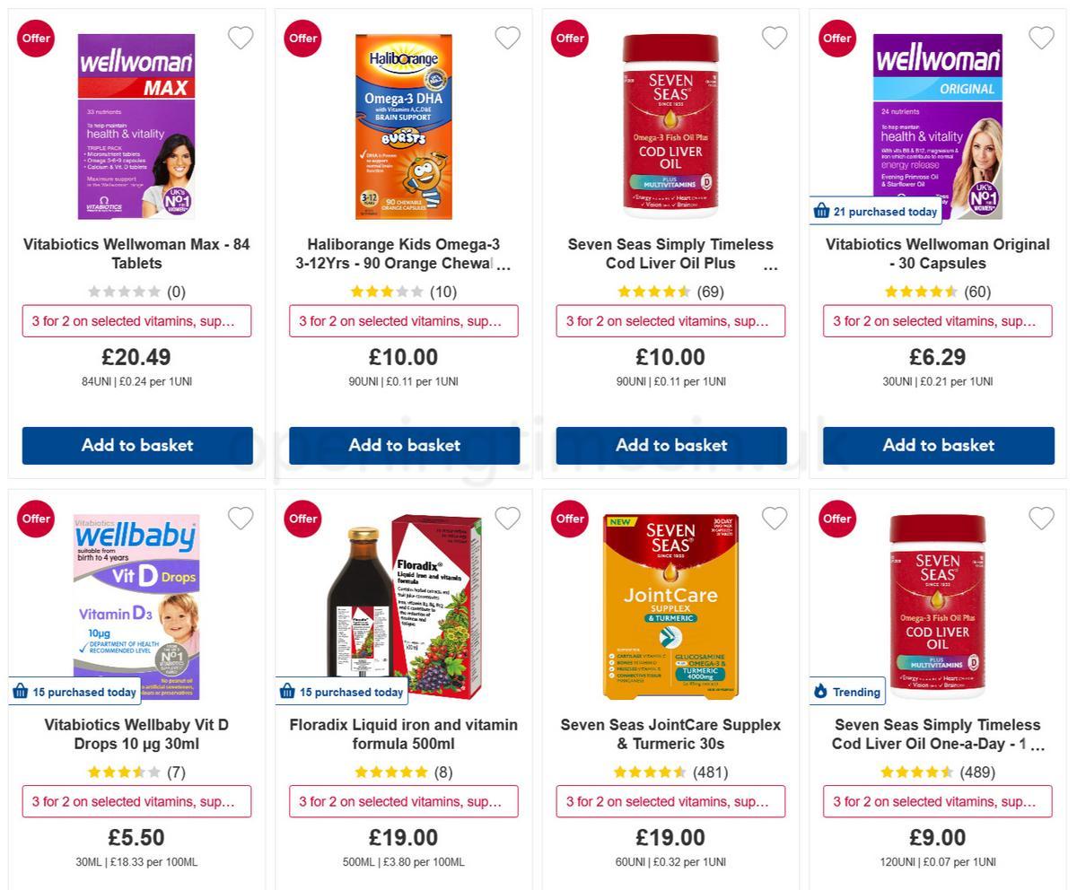 Boots Vitamins & Supplements Offers from 6 December