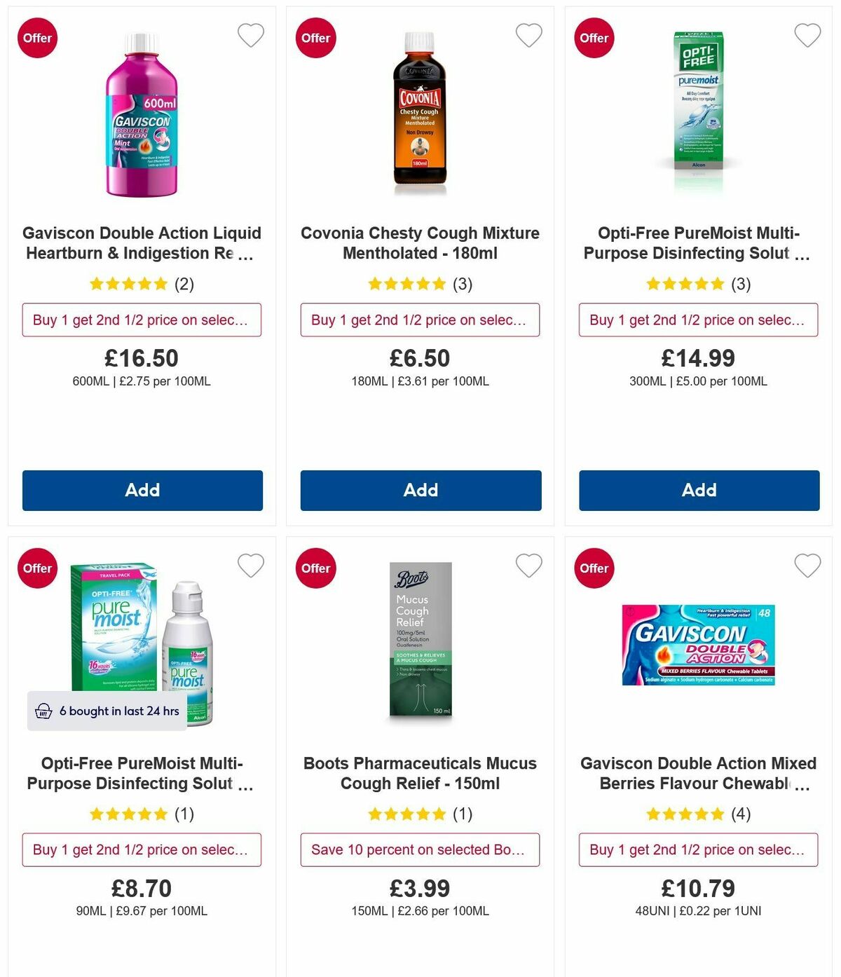 Boots Offers from 5 October