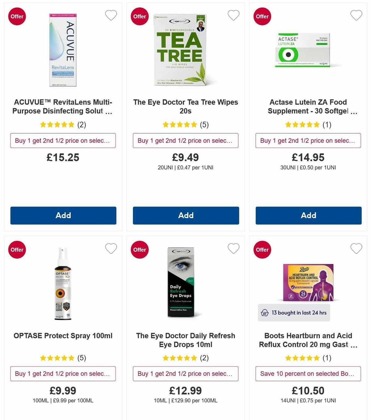 Boots Offers from 5 October