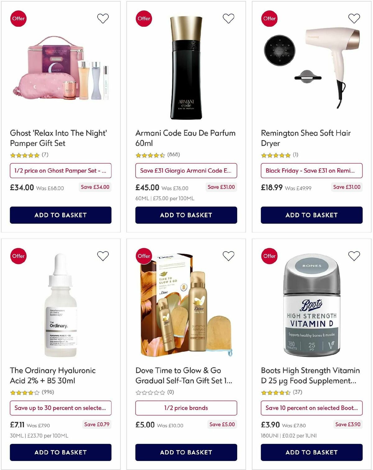 Boots Offers from 24 November