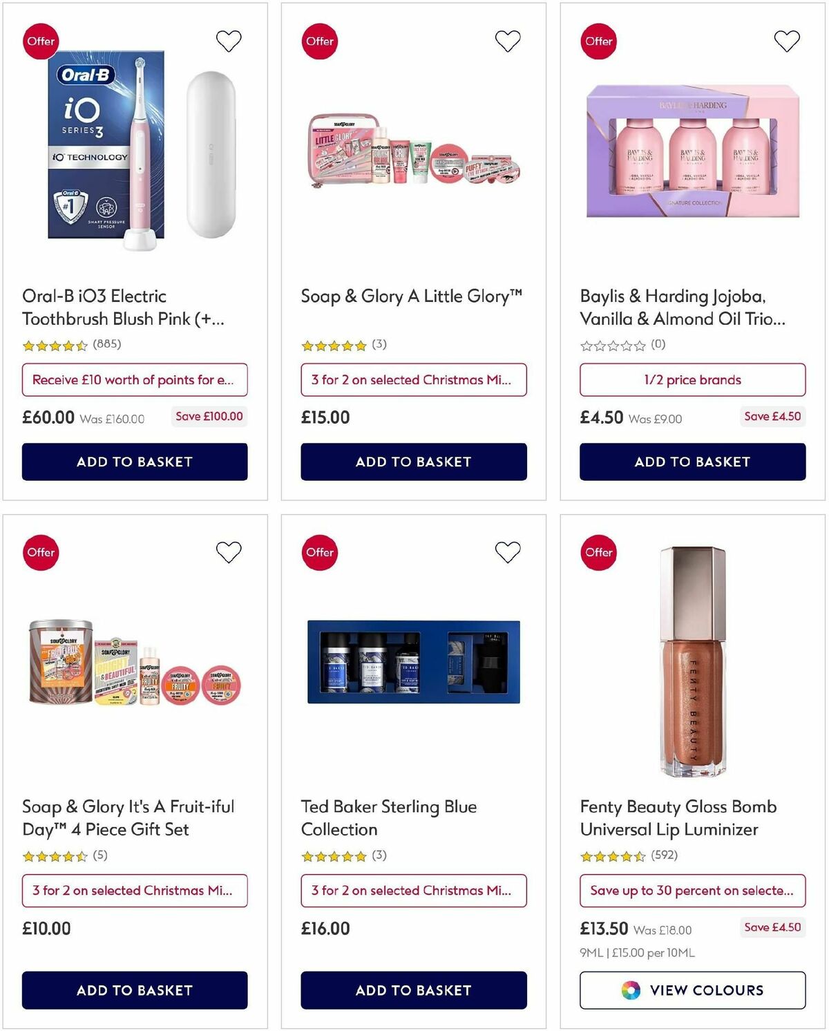 Boots Offers from 27 November