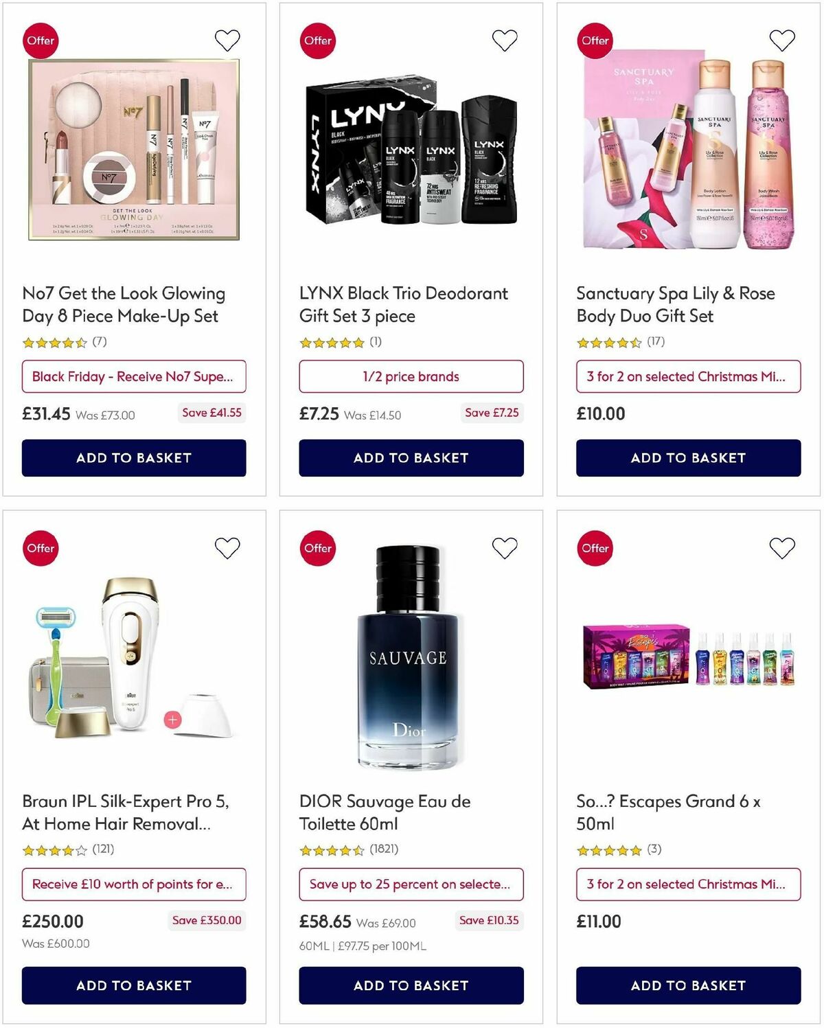 Boots Offers from 27 November