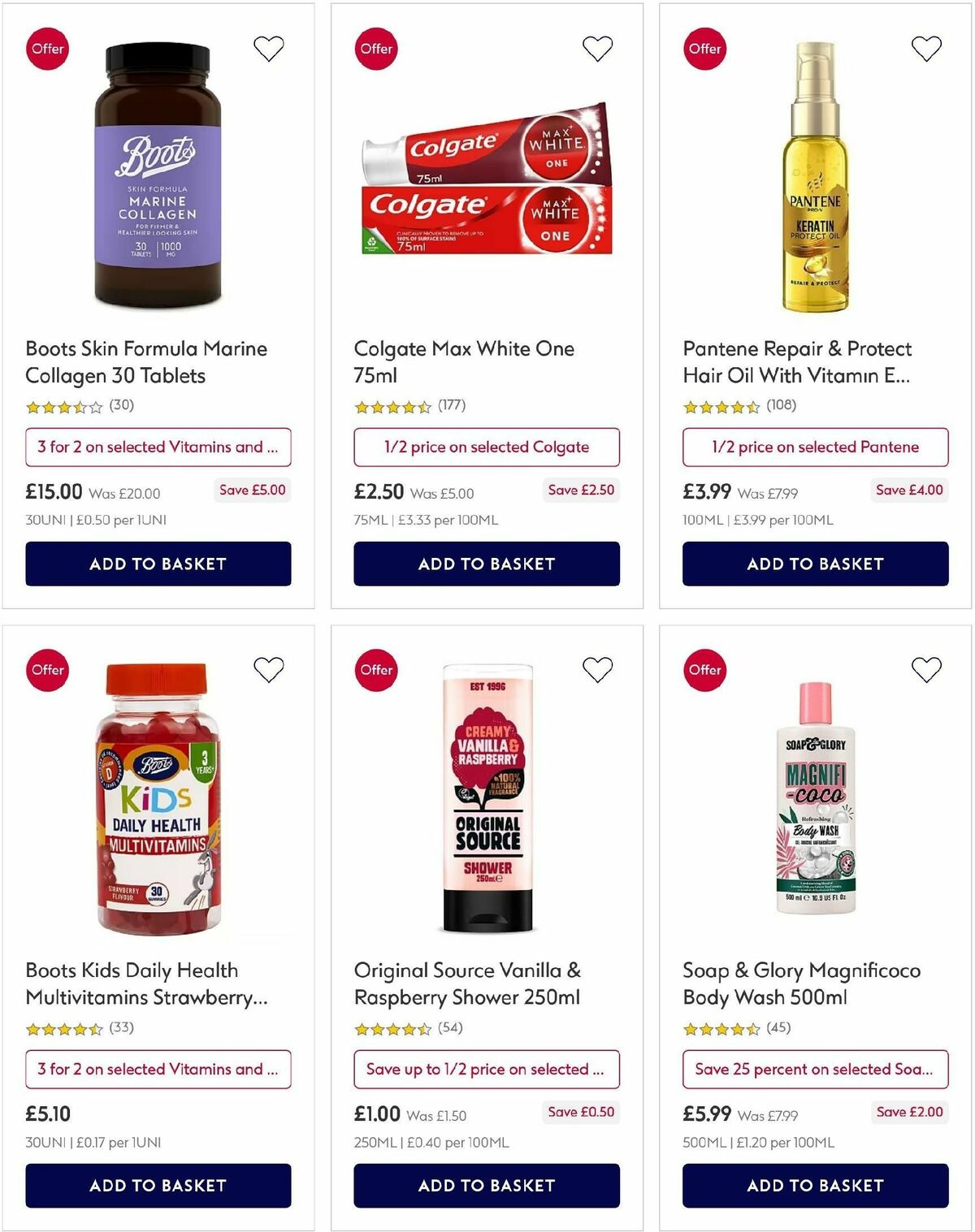 Boots Offers from 24 January