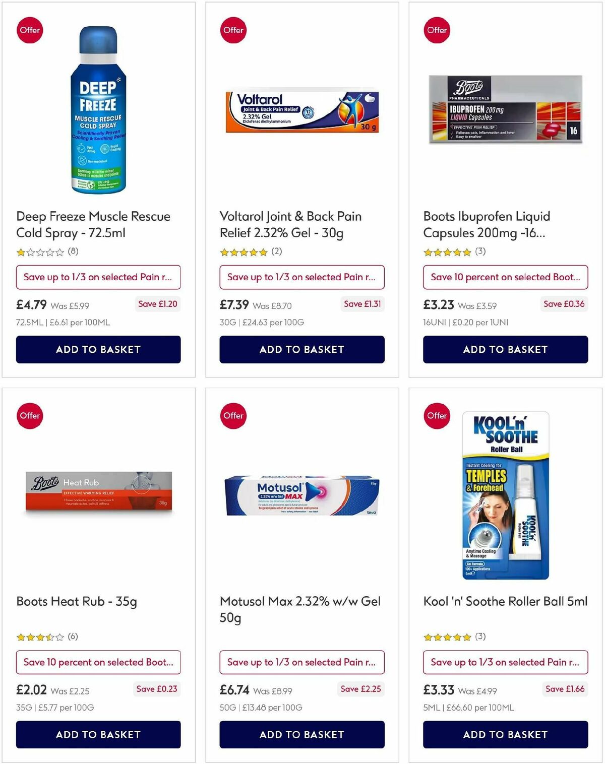 Boots Offers from 5 May