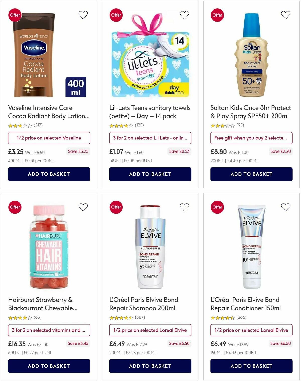 Boots Offers from 6 July