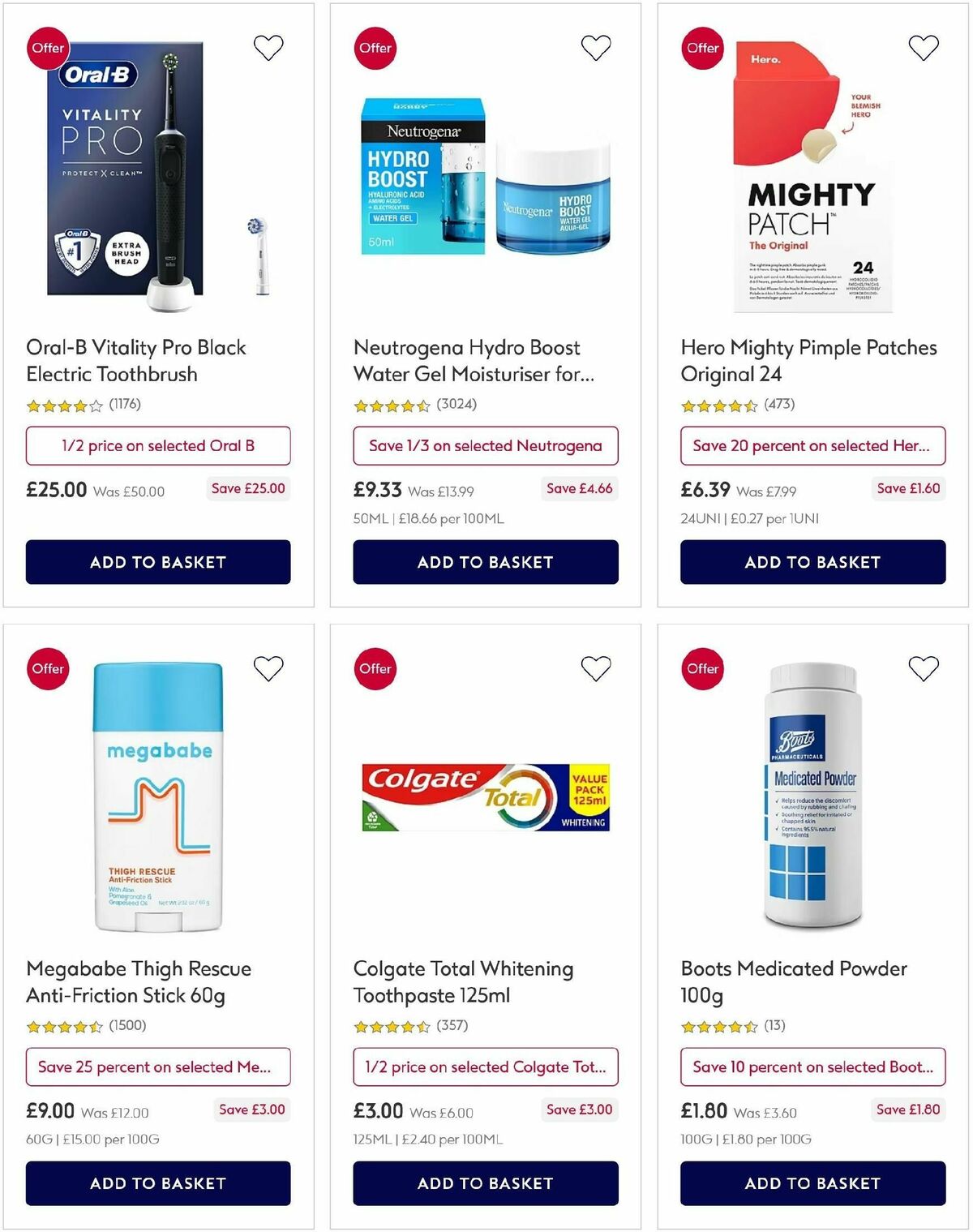 Boots Offers from 6 July