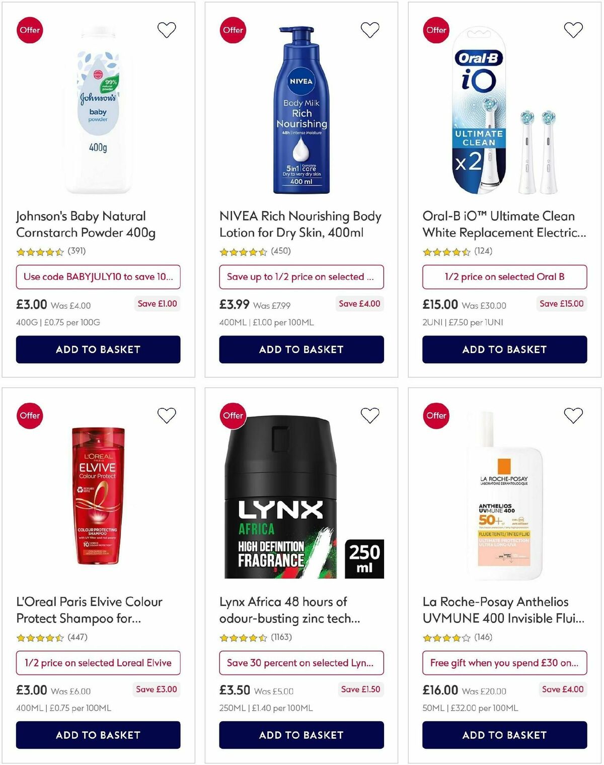 Boots Offers from 6 July