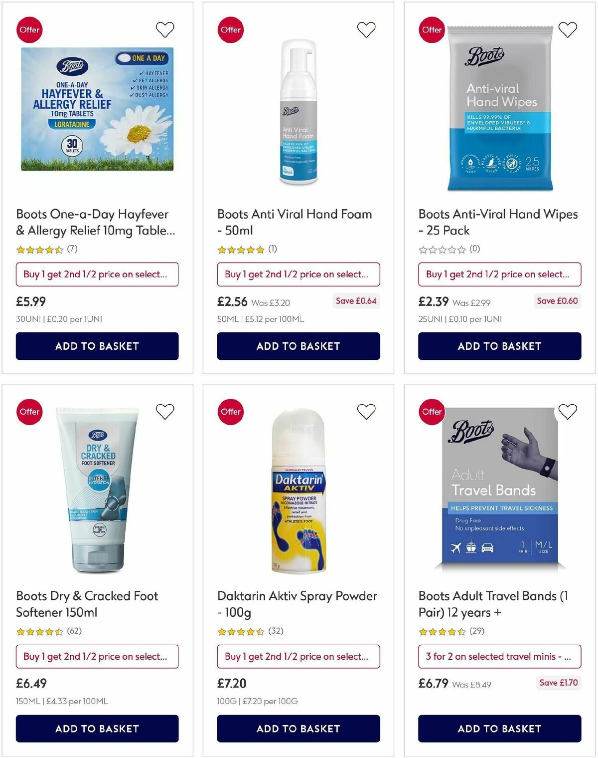 Boots Offers from 6 August