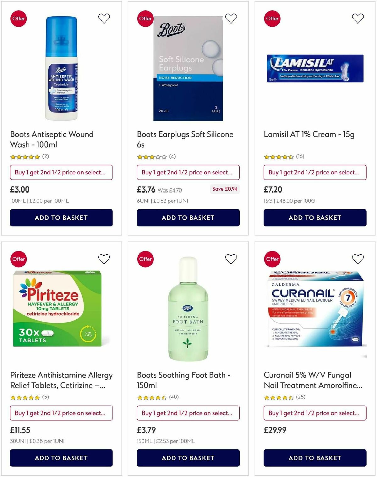 Boots Offers from 6 August