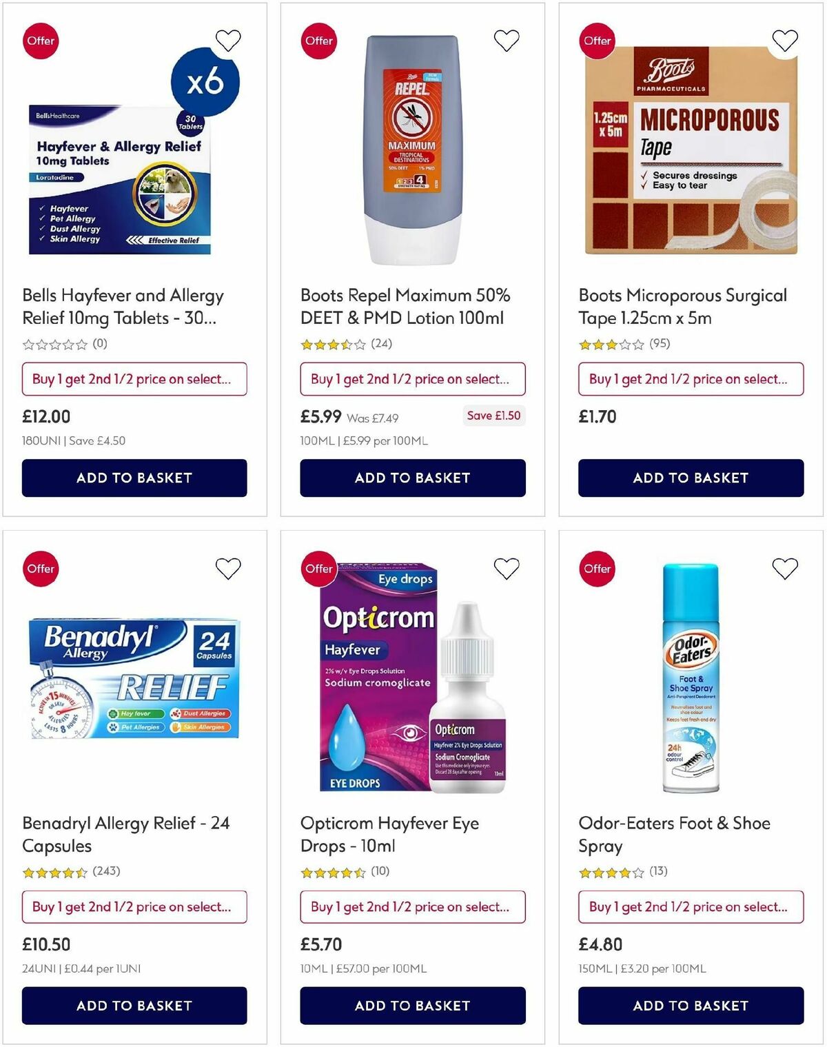 Boots Offers from 6 August