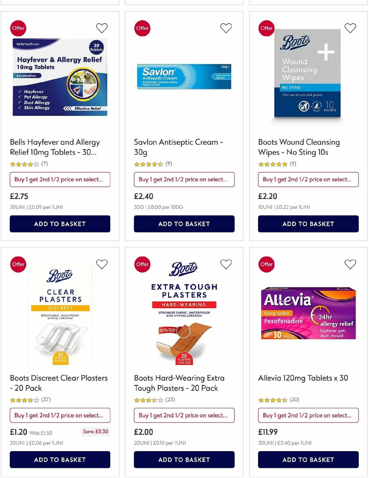 Boots Offers from 6 August