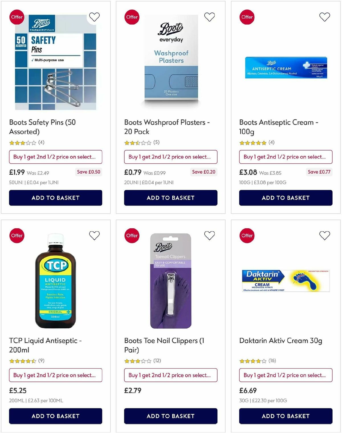 Boots Offers from 6 August