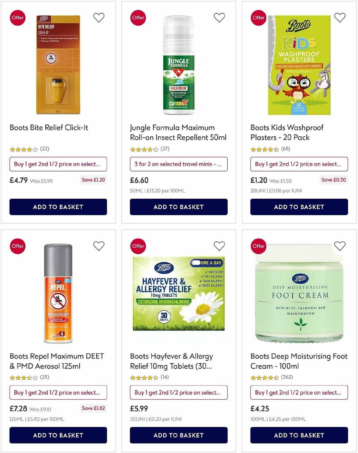 Boots Offers from 6 August