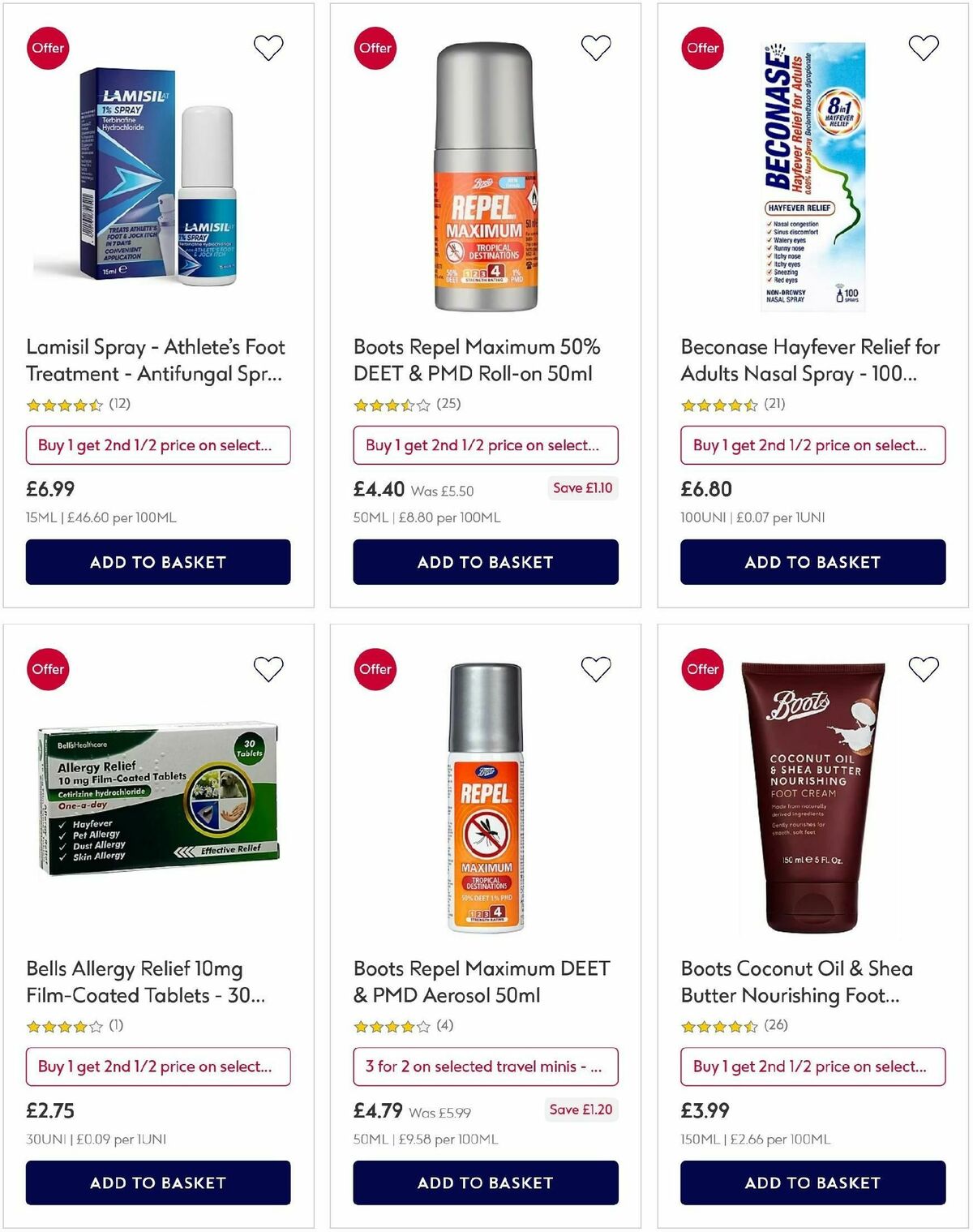 Boots Offers from 6 August