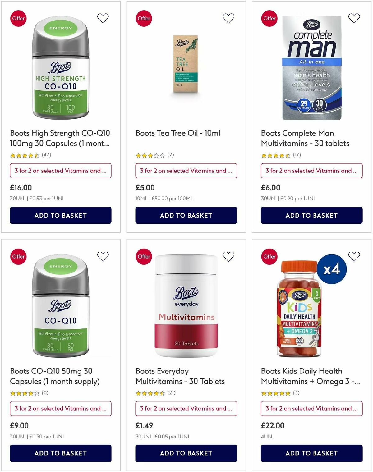 Boots Offers from 26 October