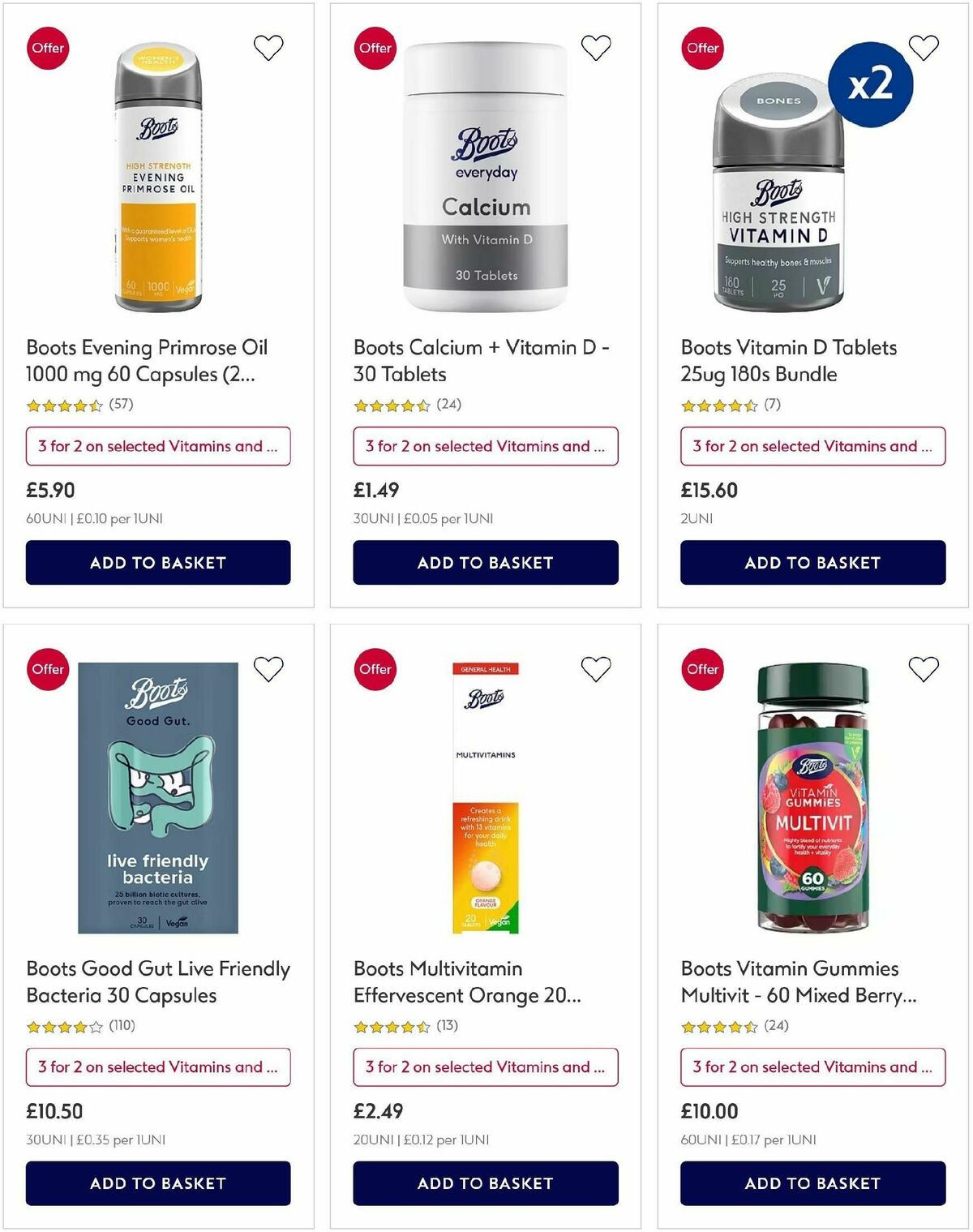 Boots Offers from 26 October