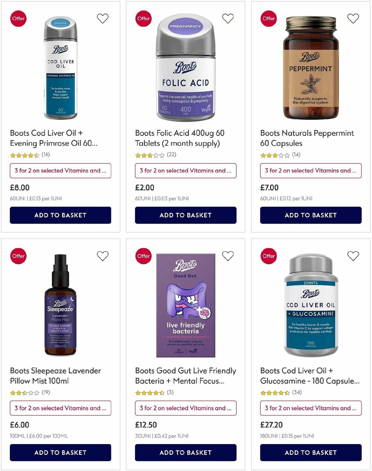 Boots Offers from 26 October