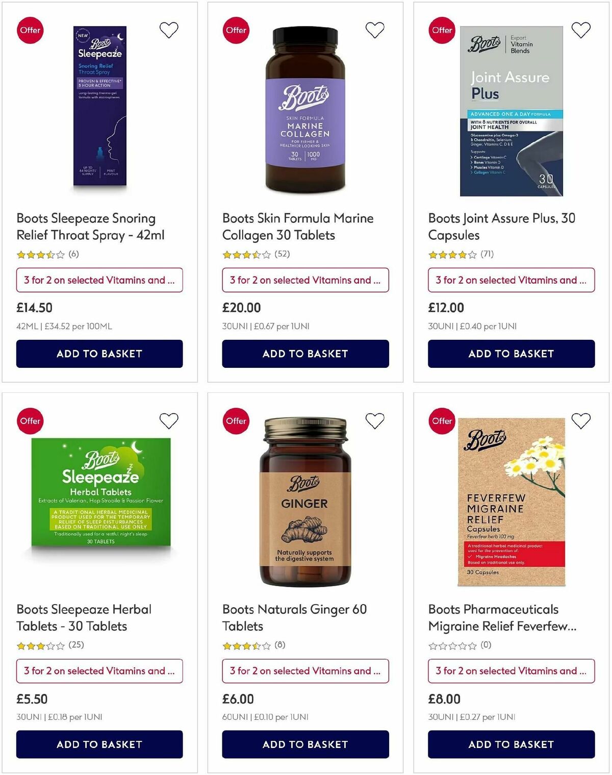 Boots Offers from 26 October