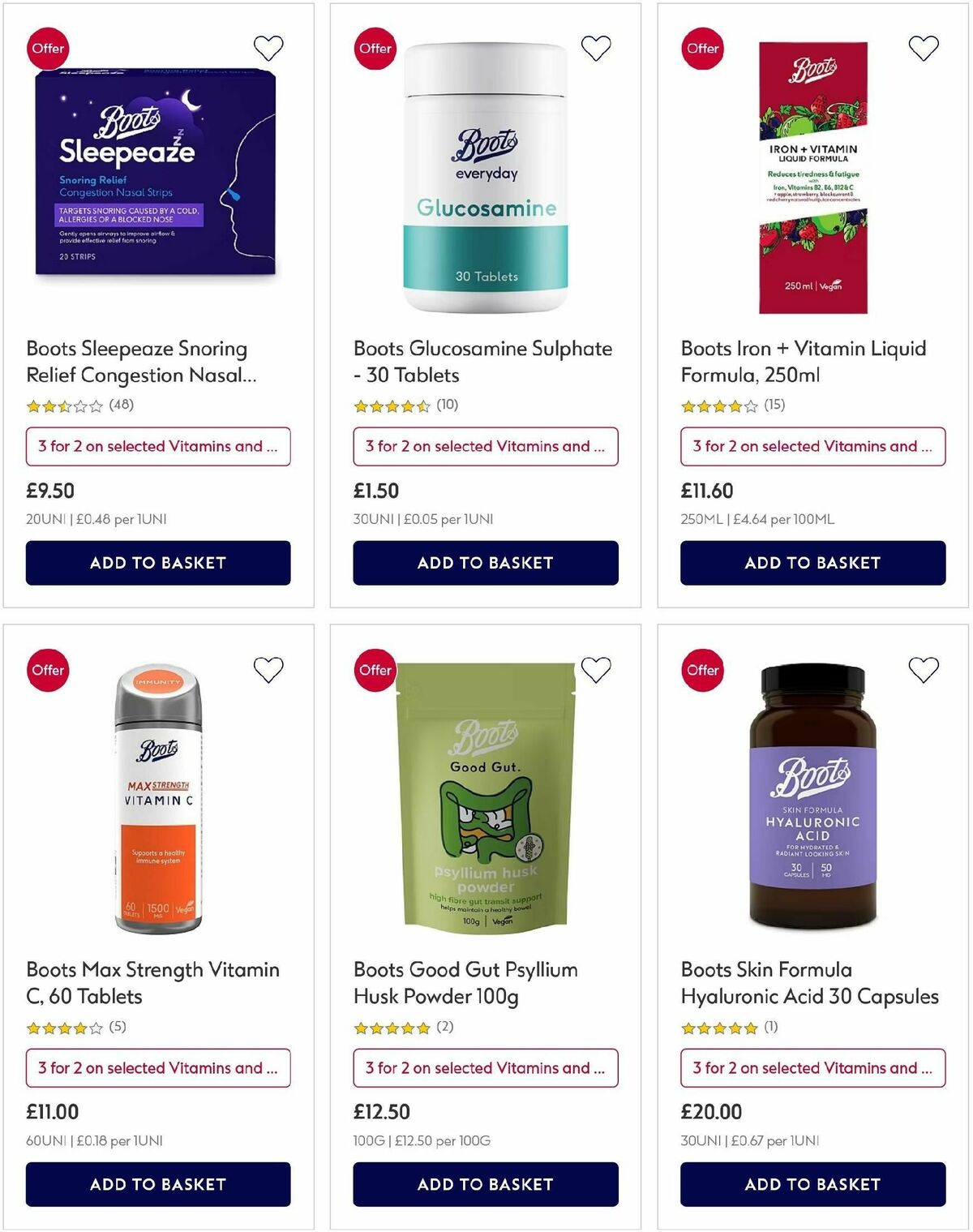 Boots Offers from 26 October