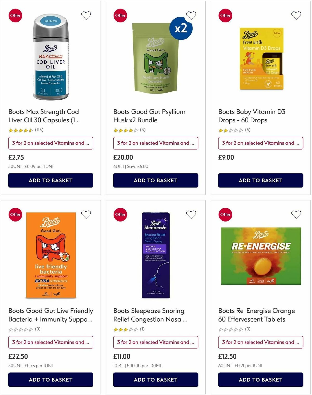 Boots Offers from 26 October