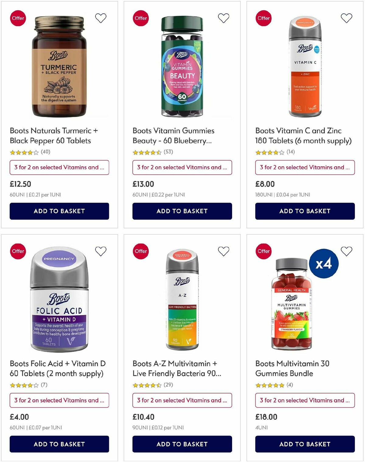 Boots Offers from 26 October