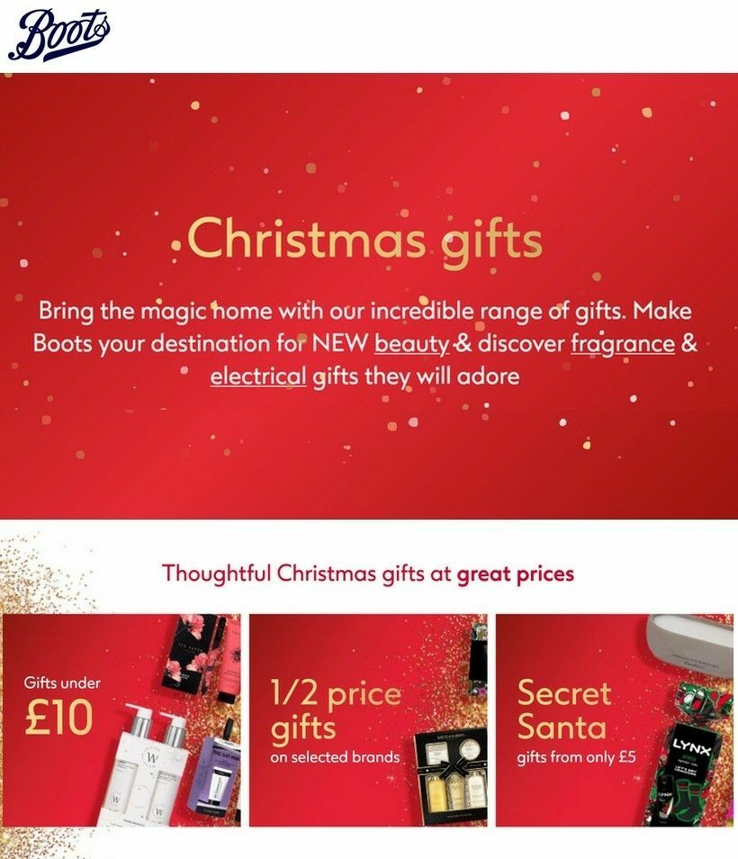 Boots Offers from 30 November