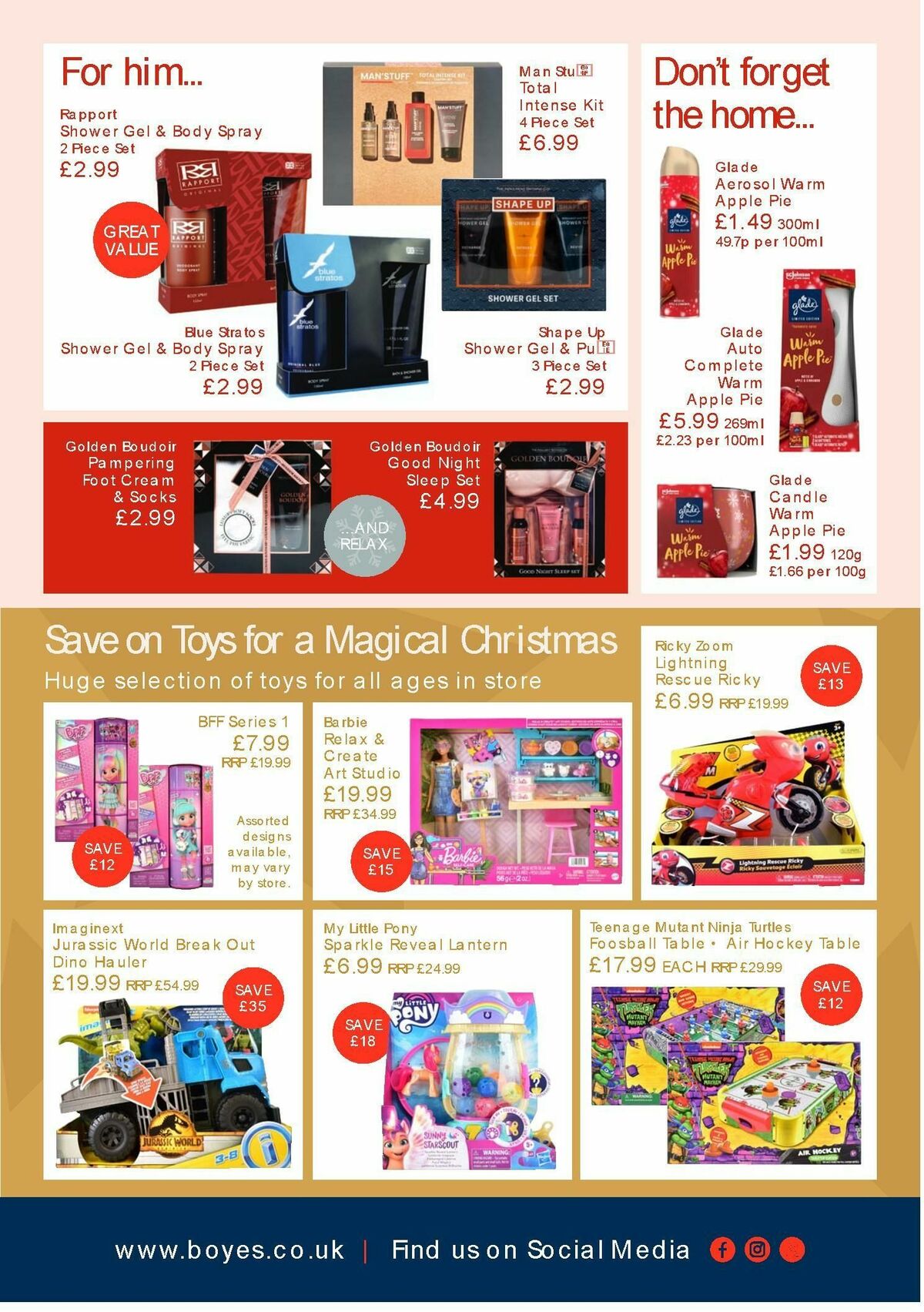 Boyes Offers from 3 November