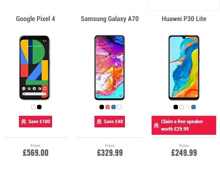 Carphone Warehouse Offers from 4 January