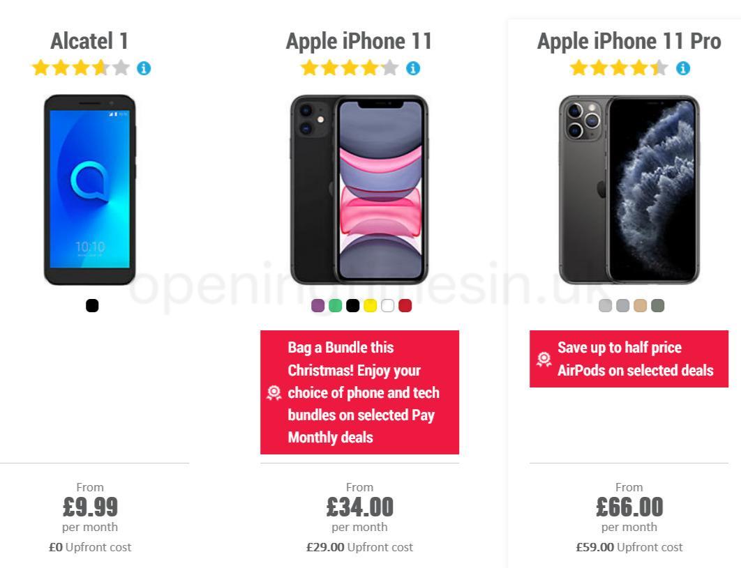 Carphone Warehouse Offers from 11 December