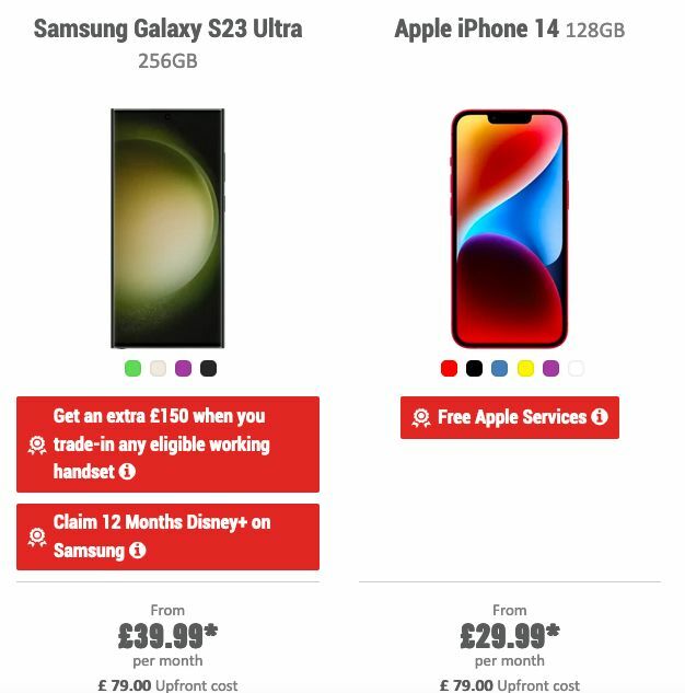 Carphone Warehouse Offers from 15 September